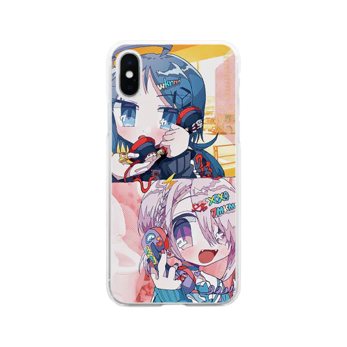 もし₂ Soft Clear Smartphone Case