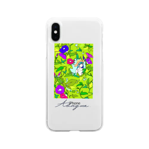 アサガオ Soft Clear Smartphone Case