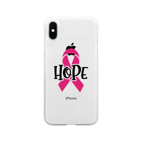 Breast Cancer HOPE  乳がんの希望 Soft Clear Smartphone Case