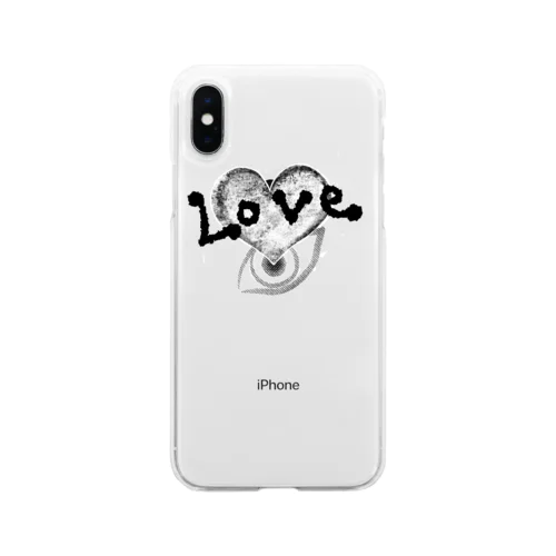 瞳に映るLOVE❤︎ Soft Clear Smartphone Case