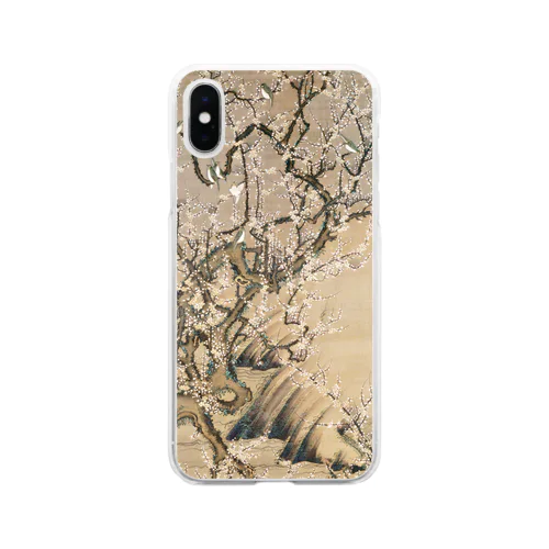 伊藤若冲《梅花小禽図》 Soft Clear Smartphone Case