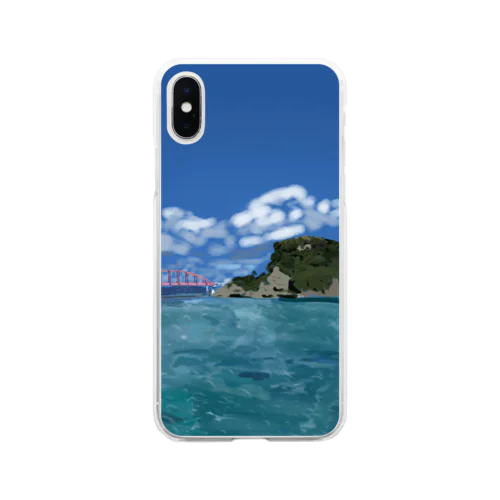 沖縄の海 Soft Clear Smartphone Case