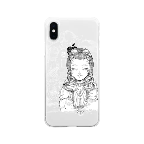 steampunk girl Soft Clear Smartphone Case