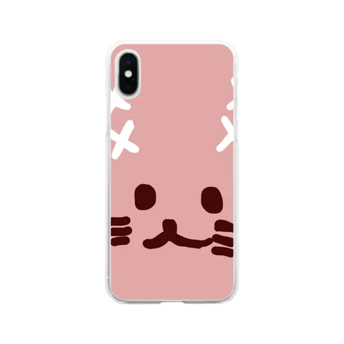 バツうさぎ Soft Clear Smartphone Case