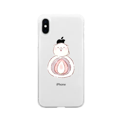 ほほ笑みいちご丸 Soft Clear Smartphone Case