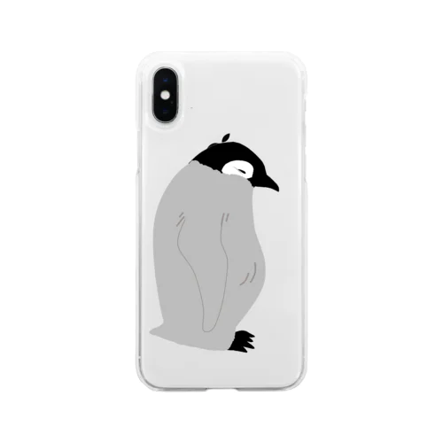 ムッスリヒナペンギン Soft Clear Smartphone Case