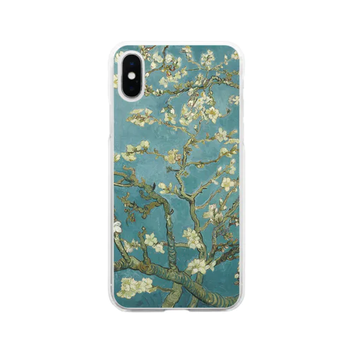 ゴッホ / 花咲くアーモンドの木の枝(1890) Soft Clear Smartphone Case