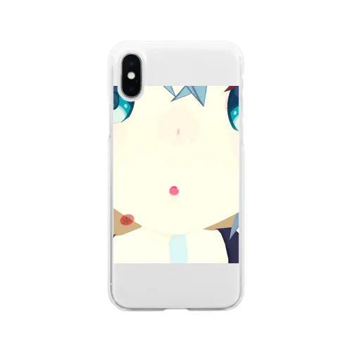 VRChatの猫井ちゃんグッズ Soft Clear Smartphone Case