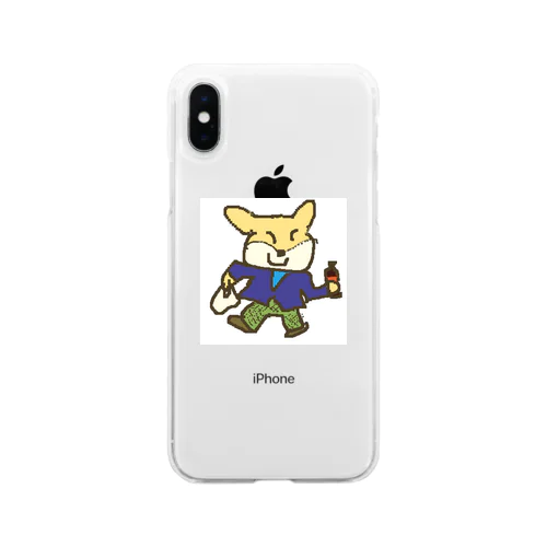 キツネのこんこん昼休み Soft Clear Smartphone Case