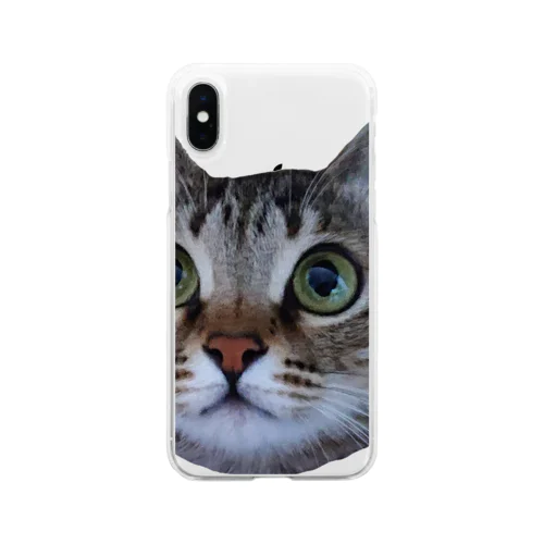 キジトラねこ Soft Clear Smartphone Case