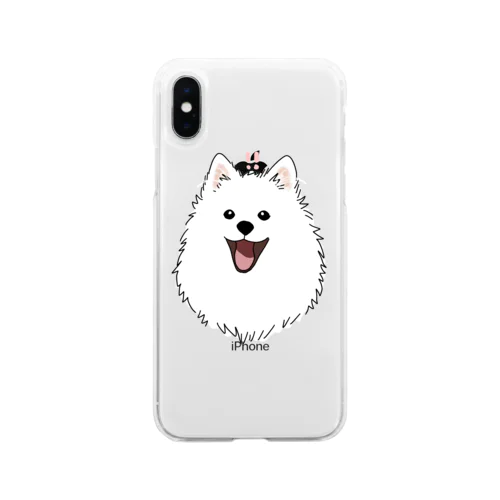 しろもふえがお!! Soft Clear Smartphone Case