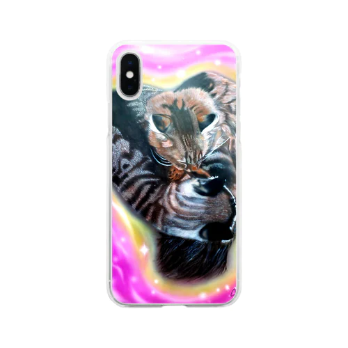 NPO犬猫保護団体協力商品 Soft Clear Smartphone Case