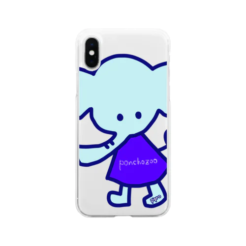 ゾウサン(ponchozoo) Soft Clear Smartphone Case