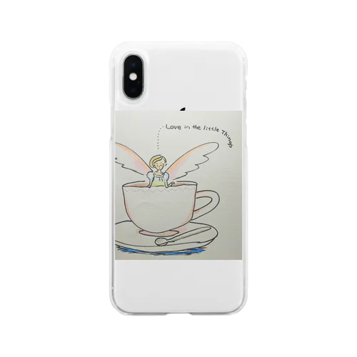 ティーカップ天使 Soft Clear Smartphone Case