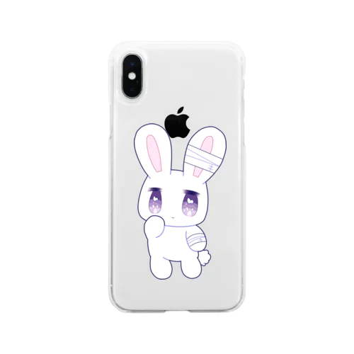 病みうさぎちゃん Soft Clear Smartphone Case