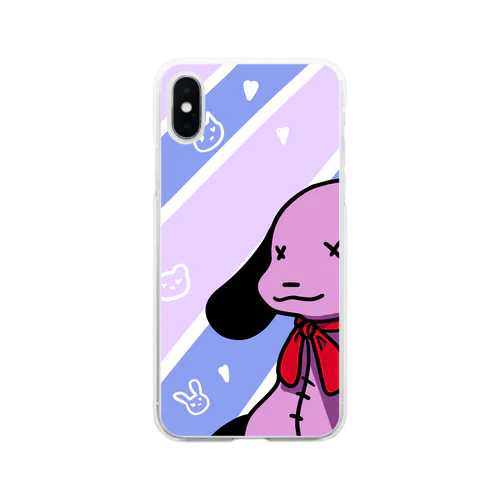 ぬいぐるみ Soft Clear Smartphone Case