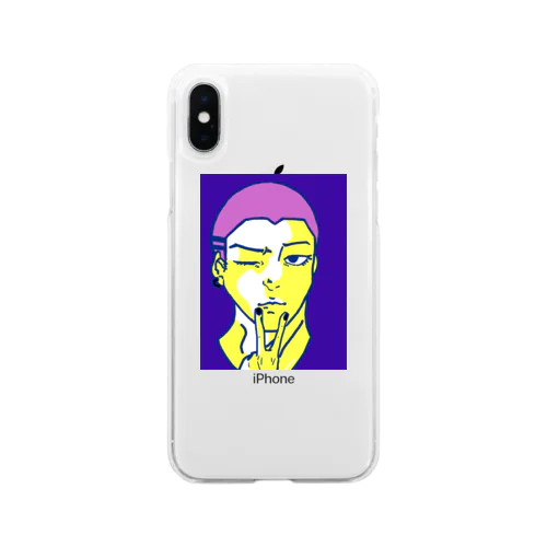 男の子① Soft Clear Smartphone Case