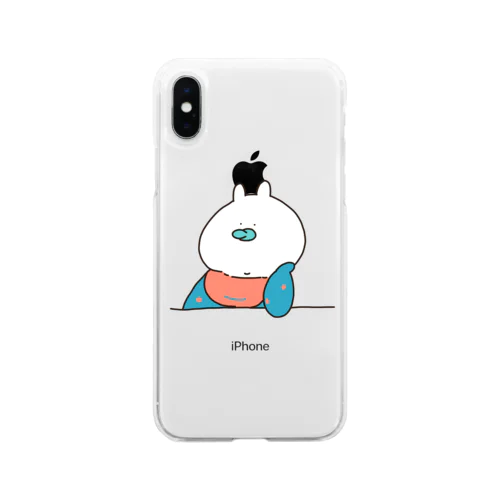 バブあごうさぎ Soft Clear Smartphone Case