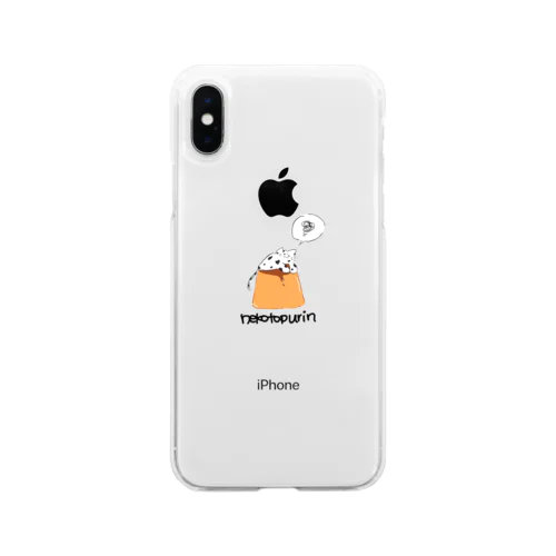 猫とプリンスマホケース Soft Clear Smartphone Case