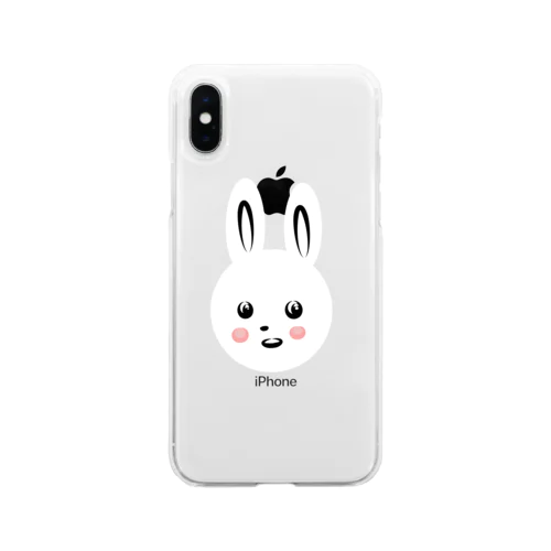 うさころ（おねえさん） Soft Clear Smartphone Case