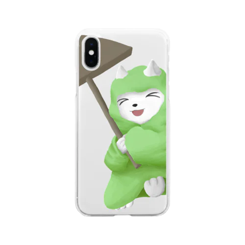 もち Soft Clear Smartphone Case