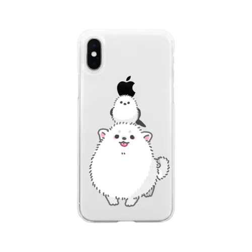 ふわふわなかま Soft Clear Smartphone Case