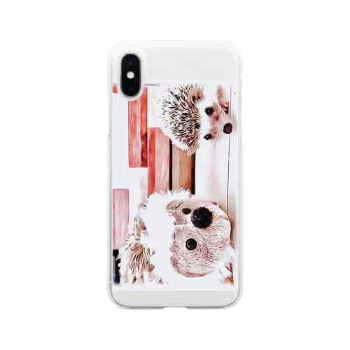 ハリネズミ② Soft Clear Smartphone Case