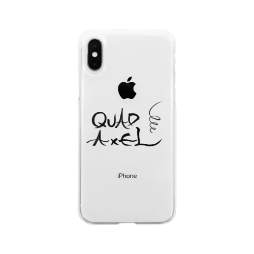 筆文字　クワッドアクセル Soft Clear Smartphone Case