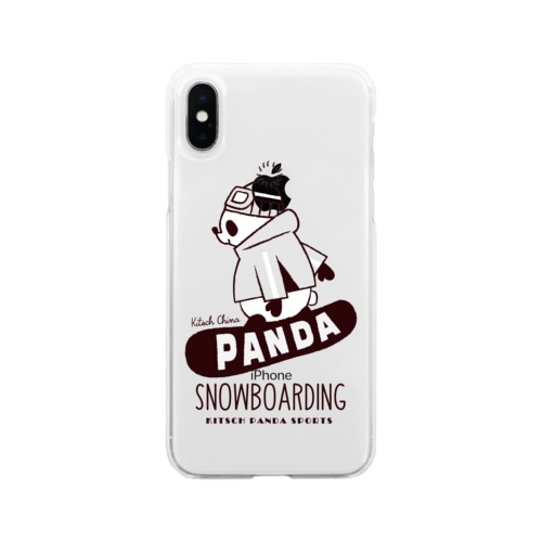 スポーツパンダ　スノーボード Soft Clear Smartphone Case