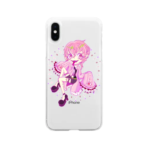 夢魔のピンキー Soft Clear Smartphone Case