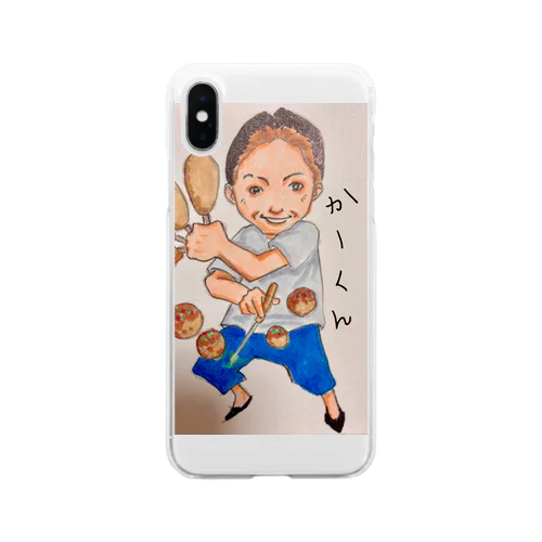 ふわっち　かーくん Soft Clear Smartphone Case