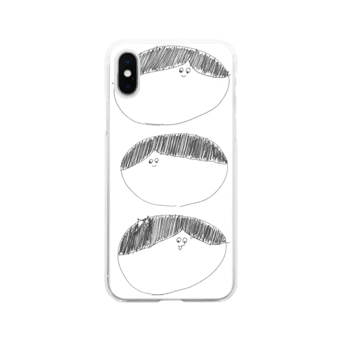 さすけ君三兄妹 Soft Clear Smartphone Case
