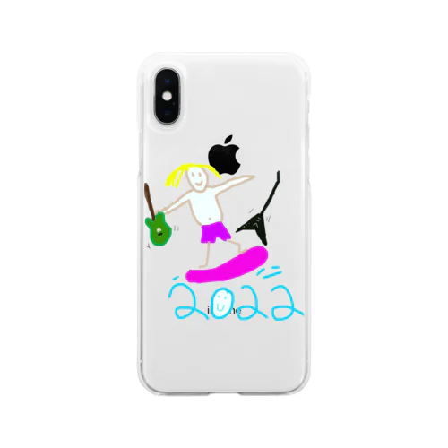 サーフギタリスト Soft Clear Smartphone Case