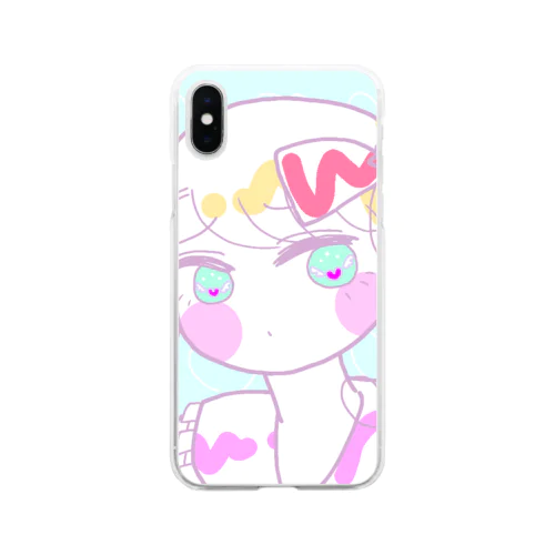 量産型ちゃん Soft Clear Smartphone Case