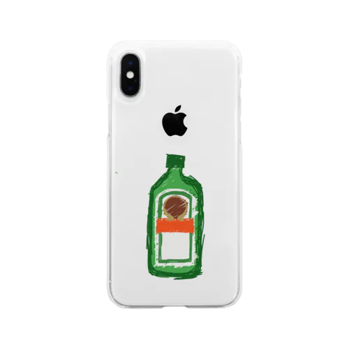 みんな大好き緑のお酒 Soft Clear Smartphone Case