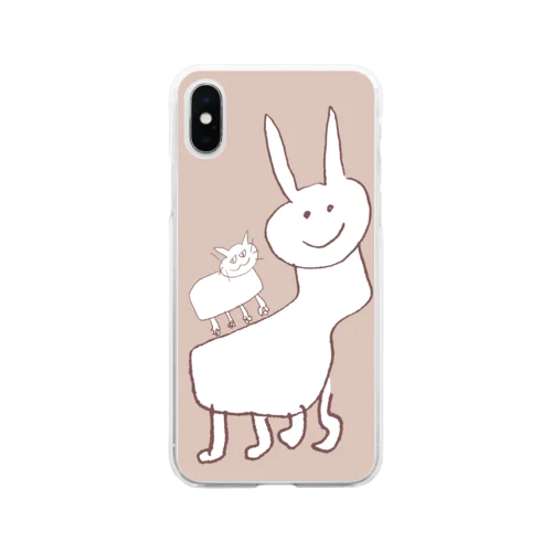 絵心動物 Soft Clear Smartphone Case