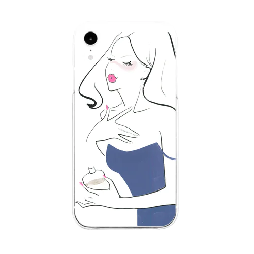 お気に入りの香り Soft Clear Smartphone Case