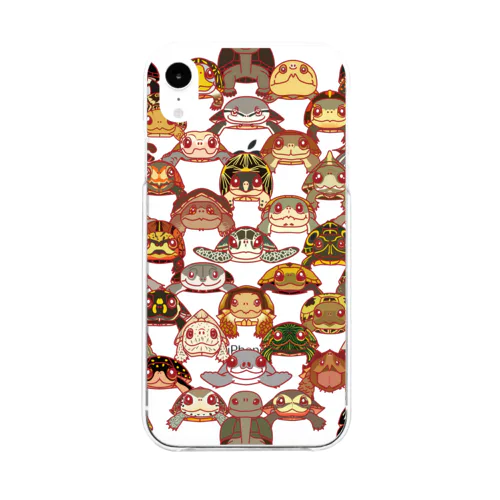 正面亀 Soft Clear Smartphone Case