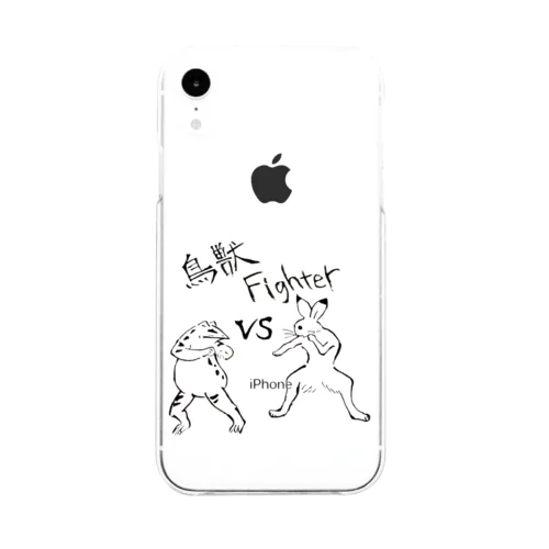 鳥獣Fighter Soft Clear Smartphone Case