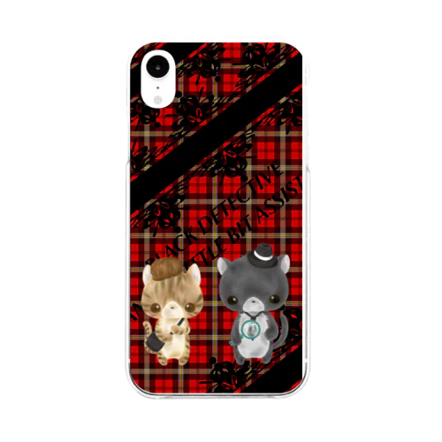 黒猫探偵 Soft Clear Smartphone Case