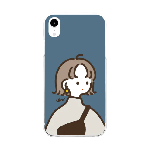 omecashi girl Soft Clear Smartphone Case