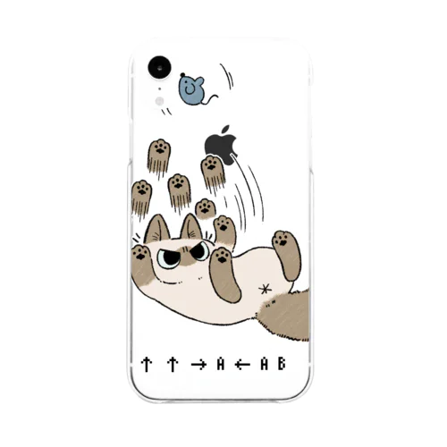 ニャババあずきさん Soft Clear Smartphone Case