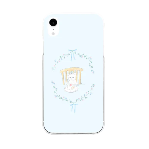 ねこのおやつじかん Soft Clear Smartphone Case