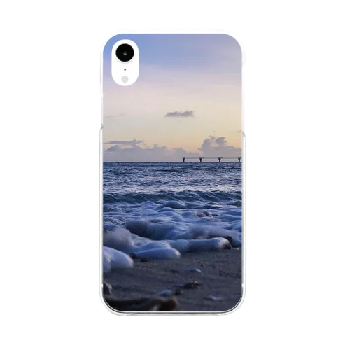 波打ち際 Soft Clear Smartphone Case