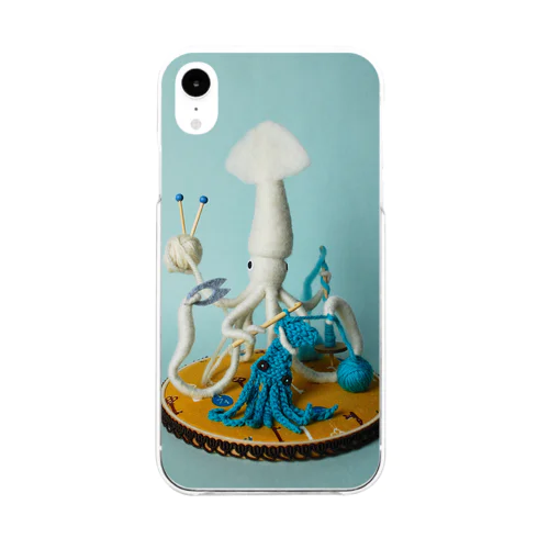 Mr. White Squid, A Crafter Soft Clear Smartphone Case