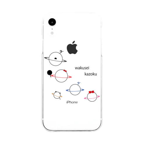 wakuseikazoku Soft Clear Smartphone Case