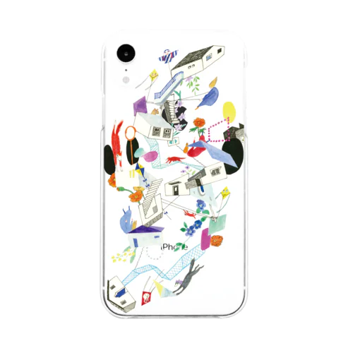 うかぶ Soft Clear Smartphone Case