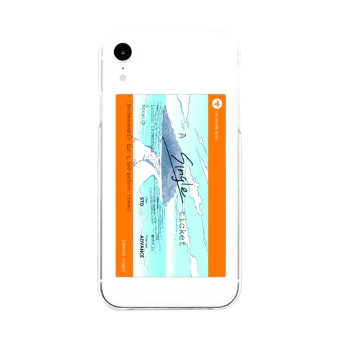 A single ticket Soft Clear Smartphone Case
