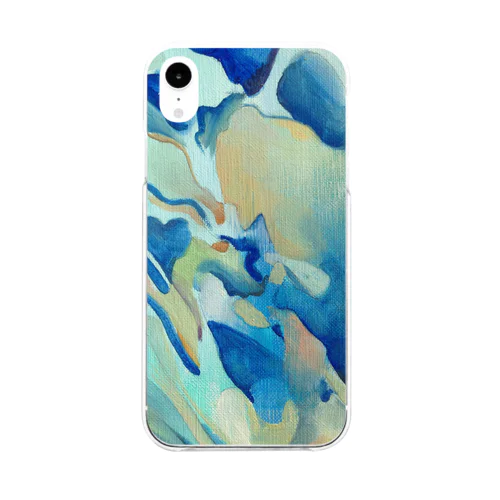 Blue wave Soft Clear Smartphone Case