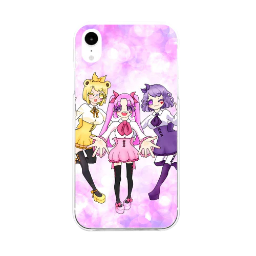 Ｖドルイラスト Soft Clear Smartphone Case